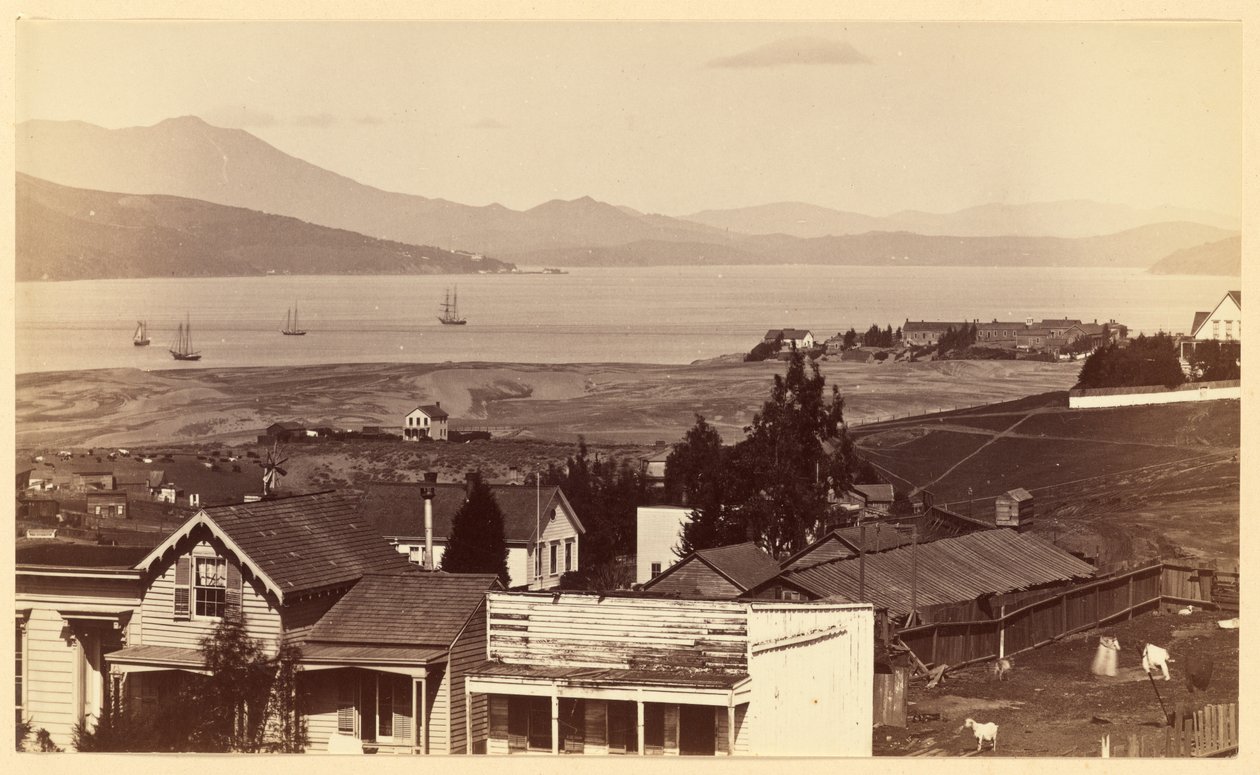 [Sausalito, Tamalpais és a Richardson-öböl San Franciscóból] alkotó: Carleton Watkins