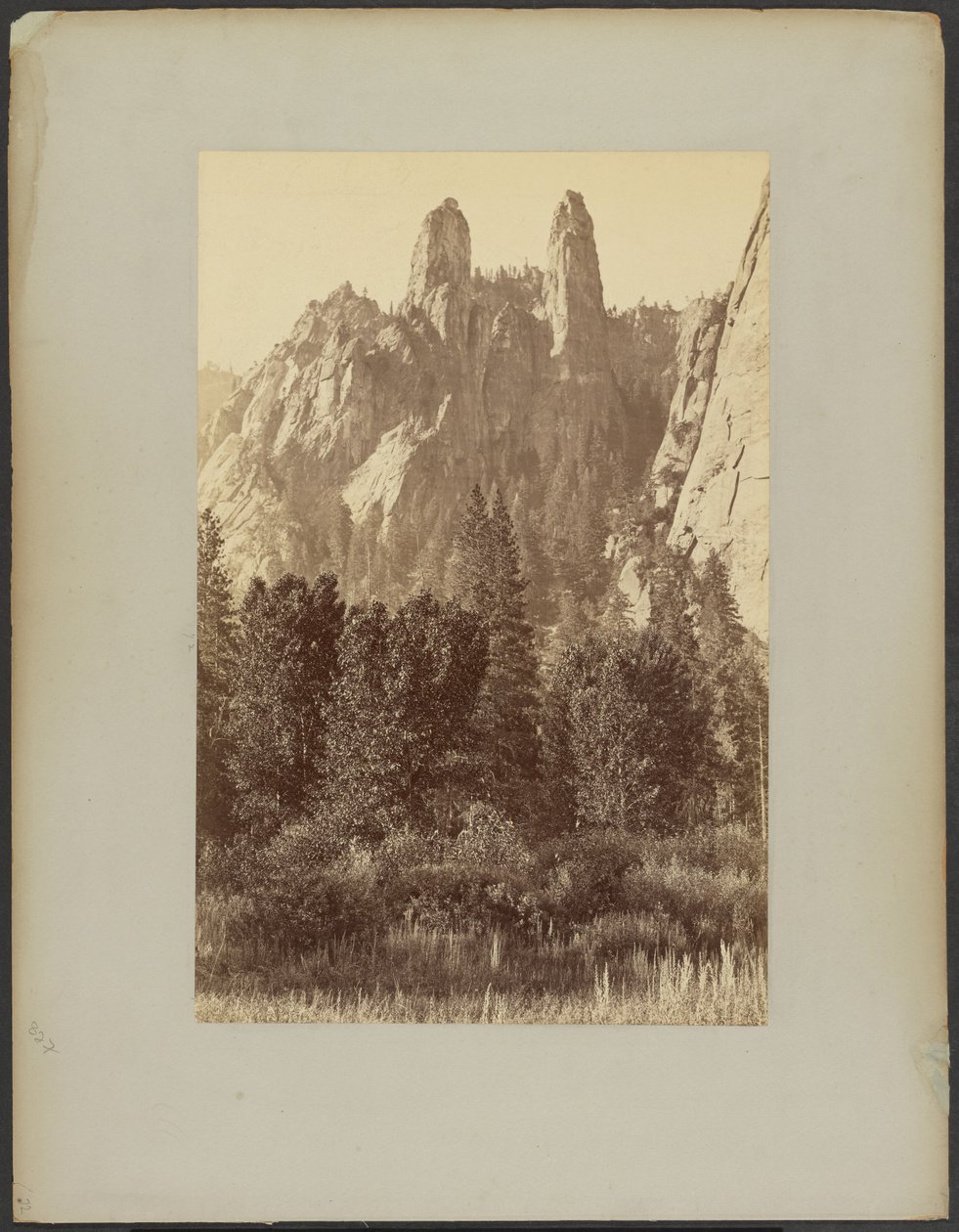[Sentinel-sziklák, Yosemite] alkotó: Carleton Watkins