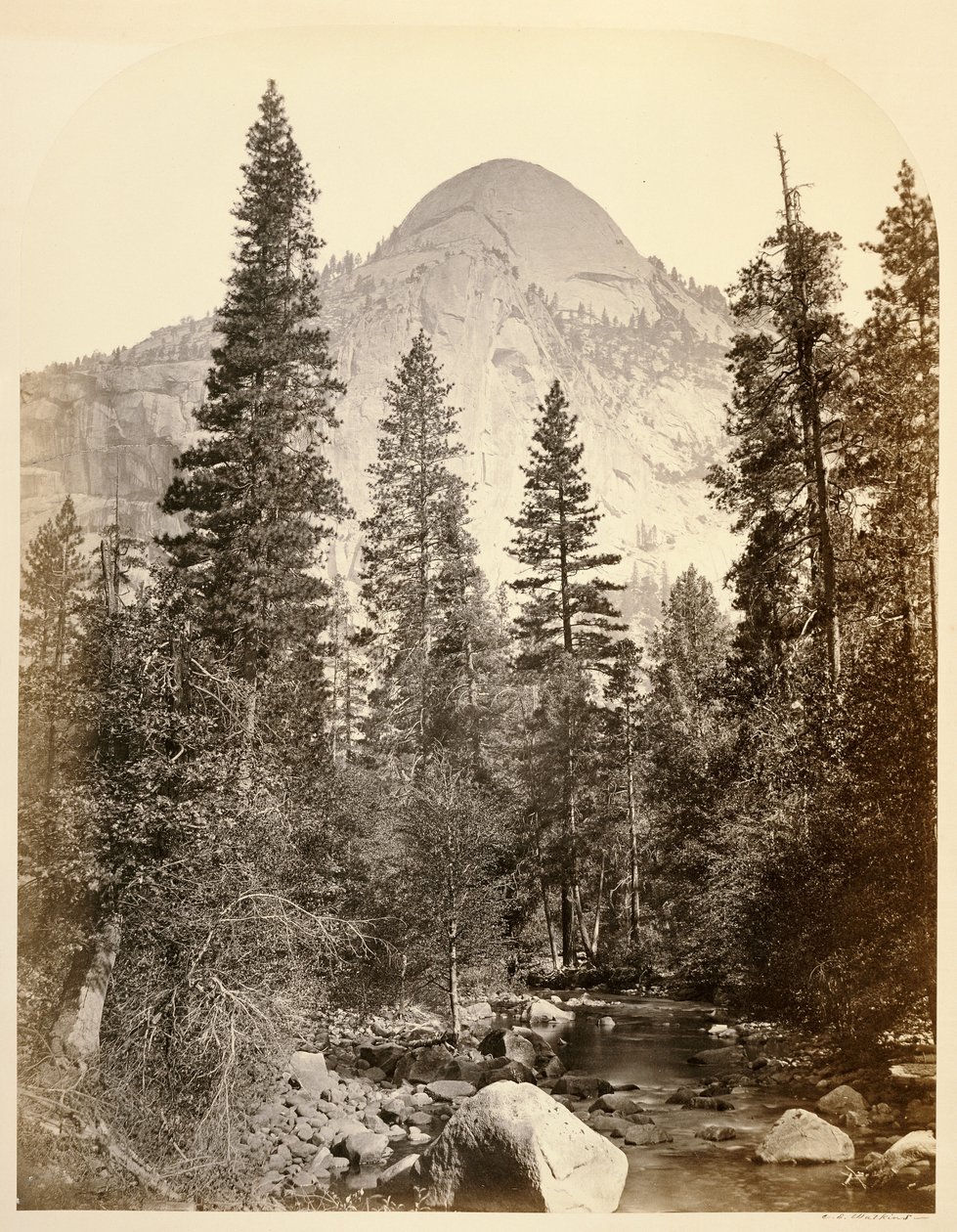 Tacoye [sic] - Északi kupola, 3729 ft. Yo Semite alkotó: Carleton Watkins