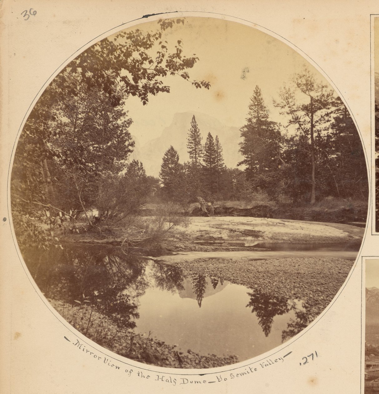 Tasayac, a Half Dome, 5 000 láb, Yosemite-völgy, Mariposa megye, Kalifornia alkotó: Carleton Watkins
