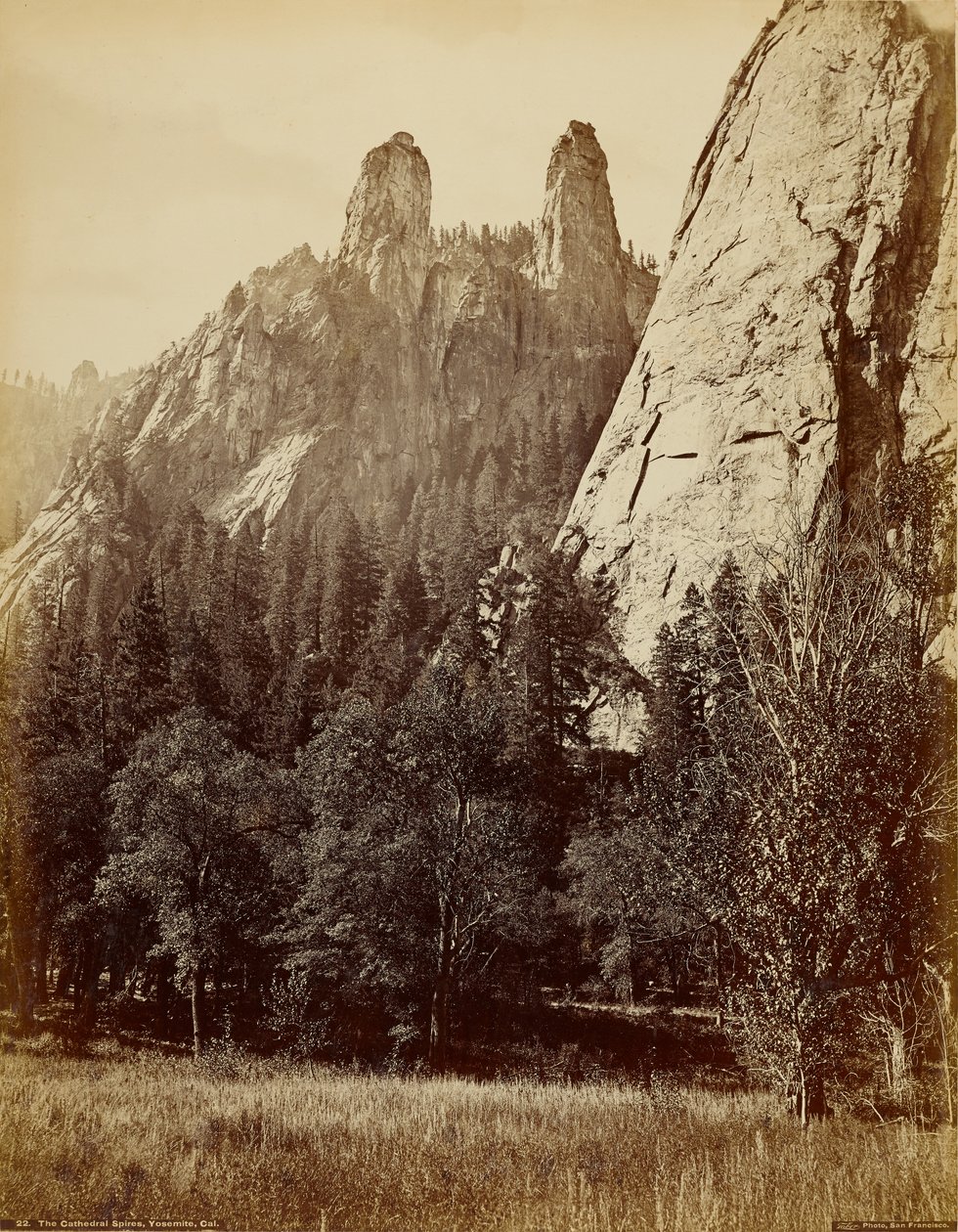 A katedrális csúcsai, Yosemite, Kalifornia alkotó: Carleton Watkins