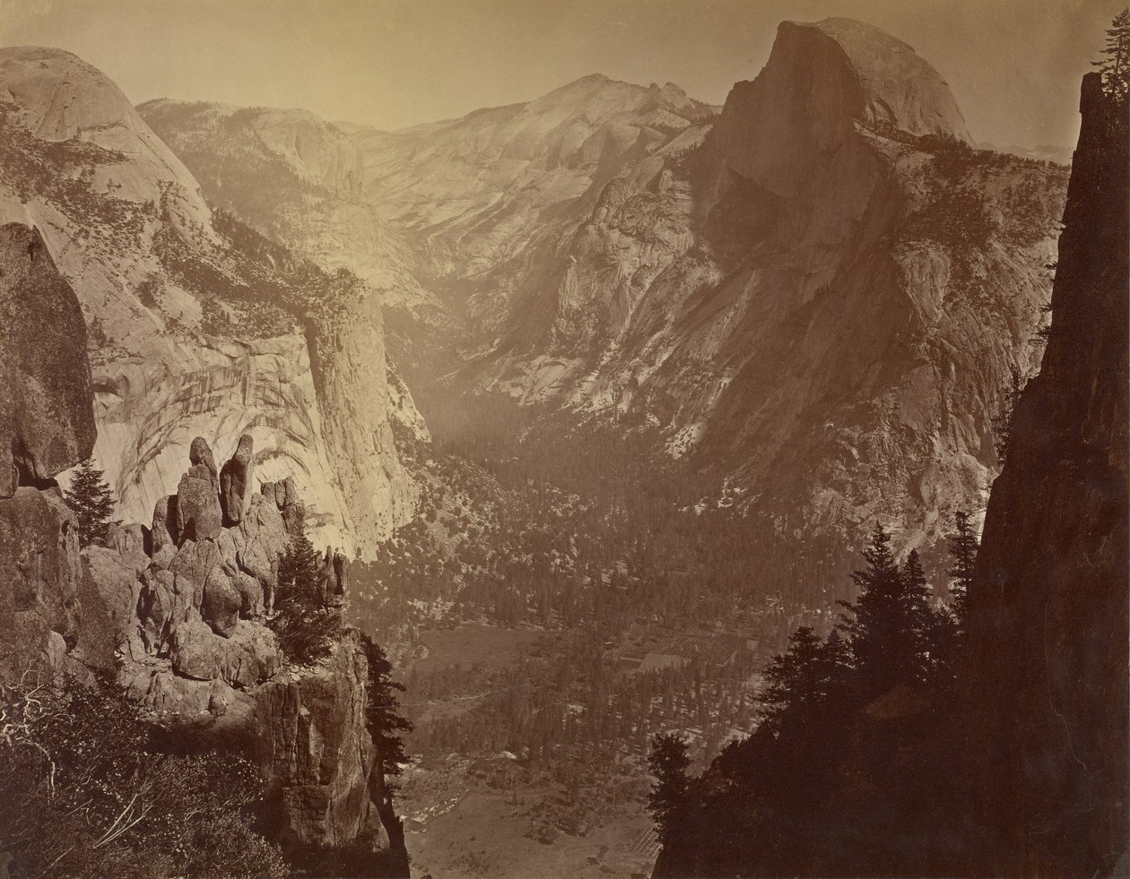 [A kupolák a Glacier Rockról] alkotó: Carleton Watkins
