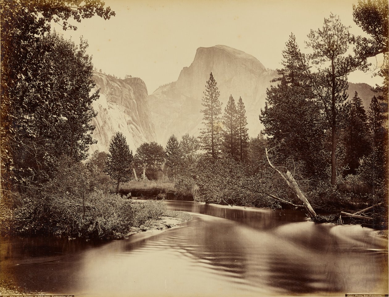 Half Dome, 4 953 láb, Yosemite, Kalifornia alkotó: Carleton Watkins