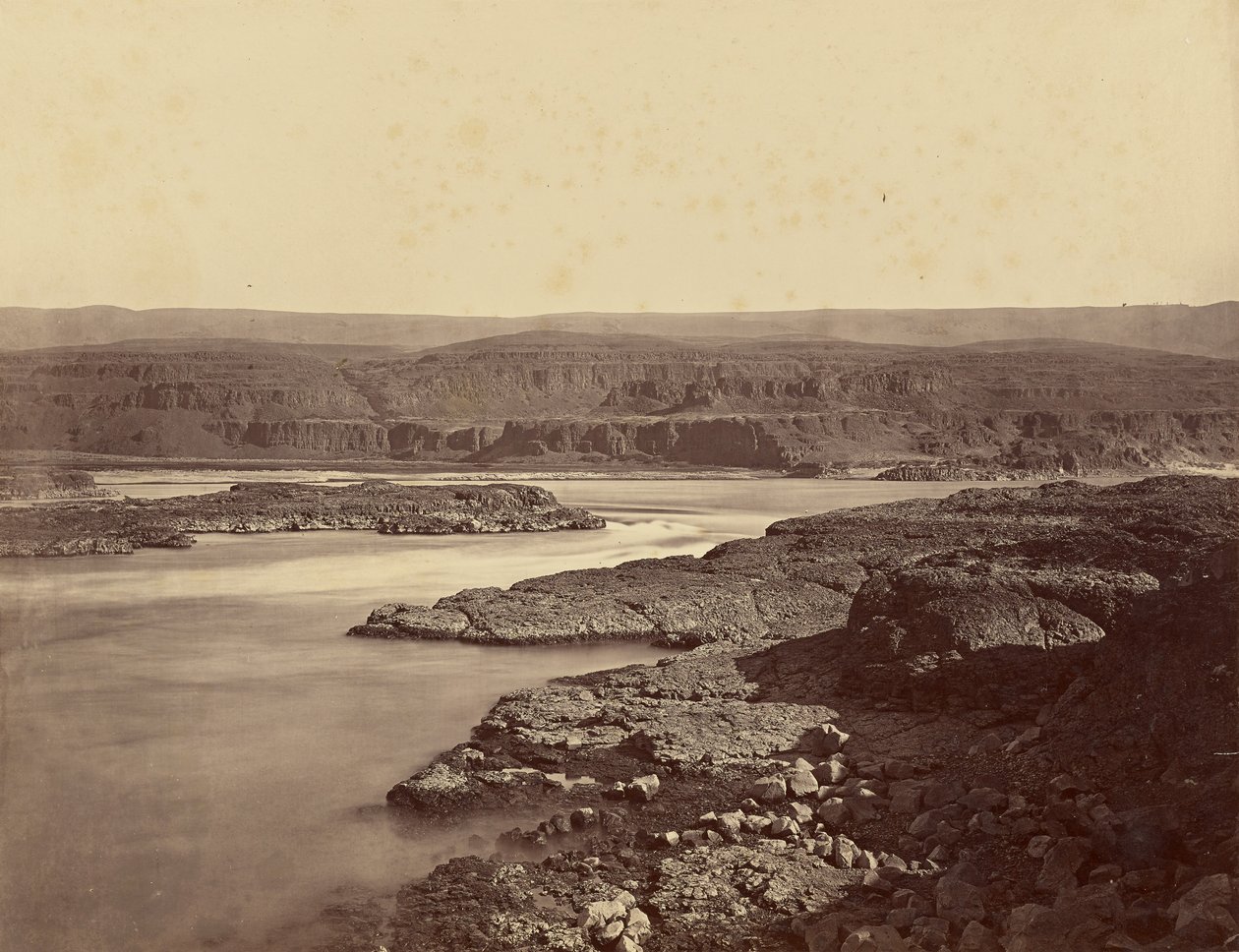 Átkelés a Dallesnál, Columbia folyó alkotó: Carleton Watkins
