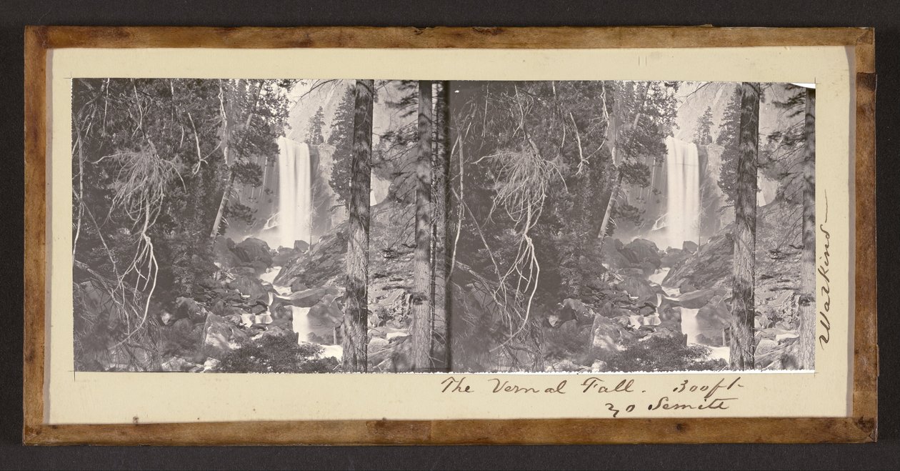 A tavaszi ősz. 300 ft. Yo Semite alkotó: Carleton Watkins