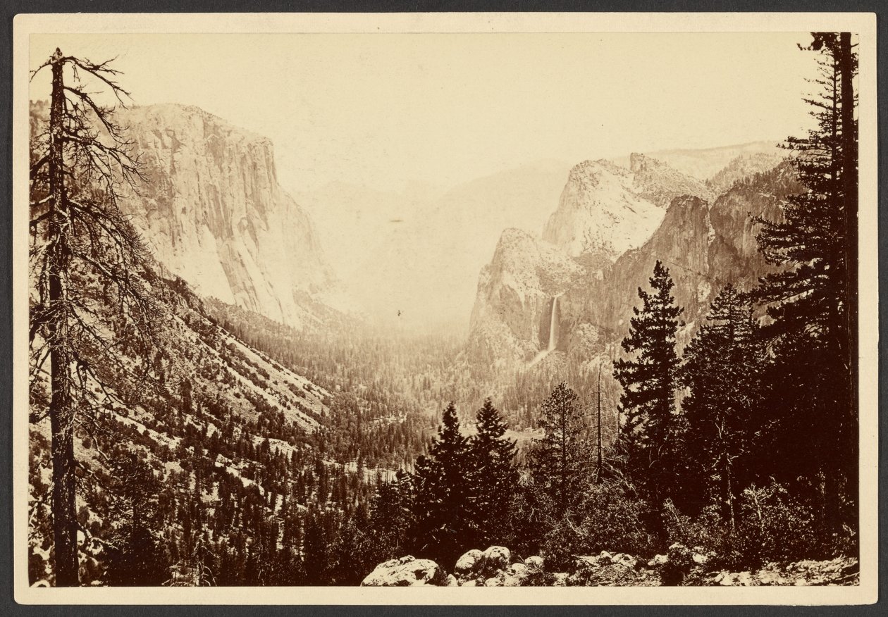 Yosemite az Inspiration Pointtól alkotó: Carleton Watkins