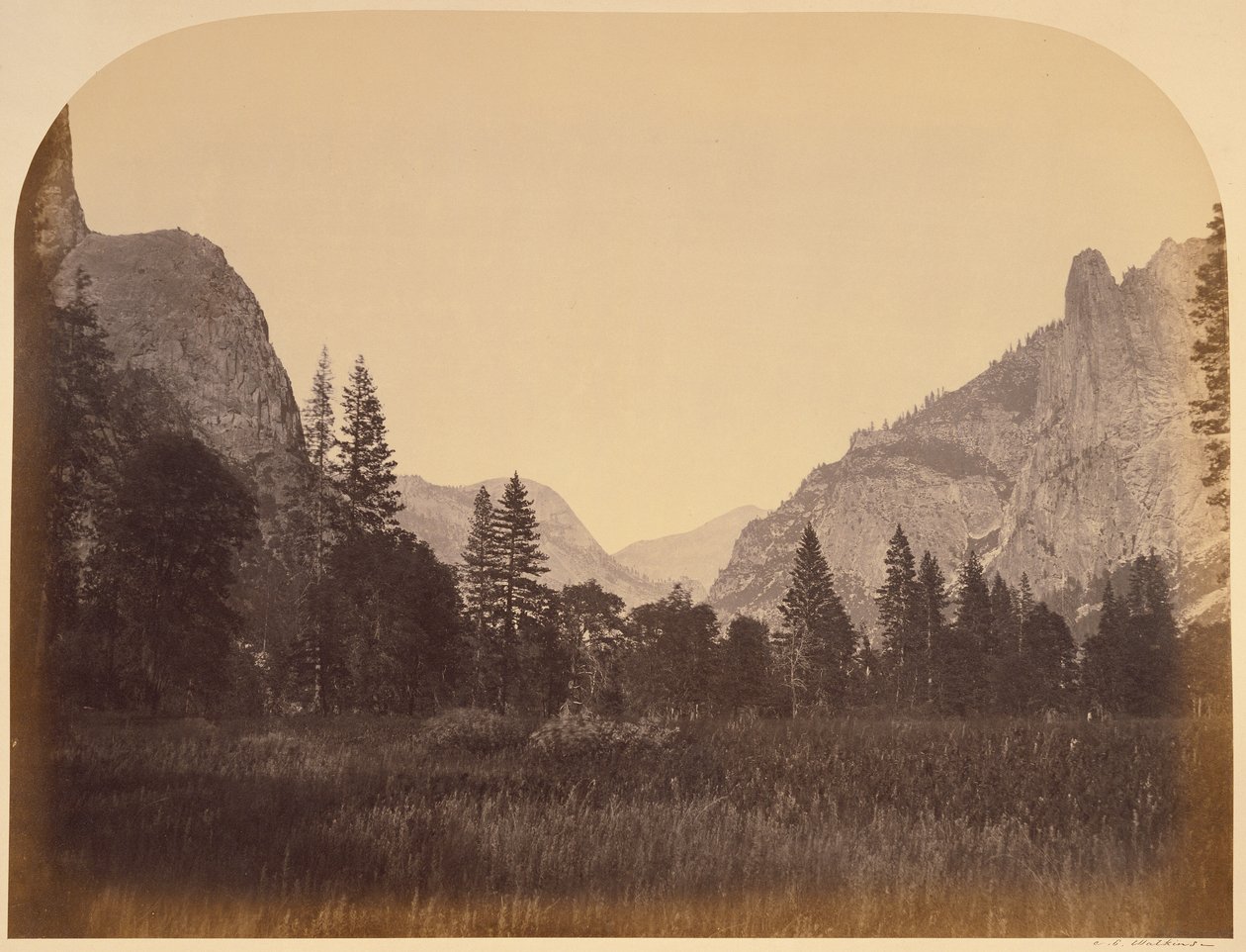 Fel a völgyben - Yosemite alkotó: Carleton Watkins