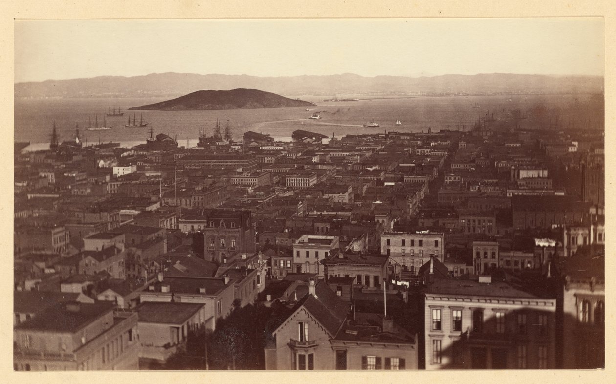 [Kilátás a Cal St. Hillről, S.F. / 3733] alkotó: Carleton Watkins