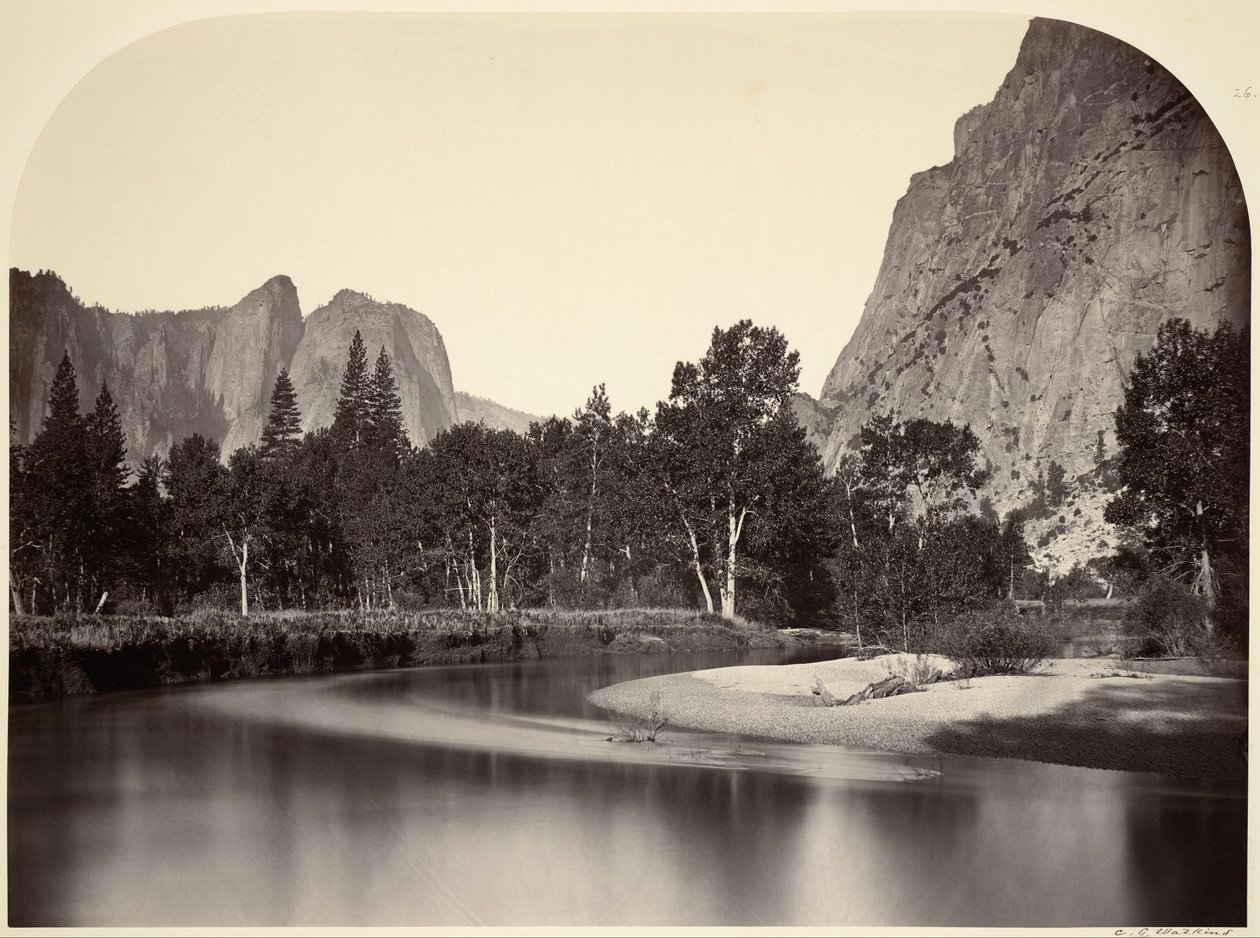 Kilátás Camp Grove-ból, Yosemite alkotó: Carleton Watkins