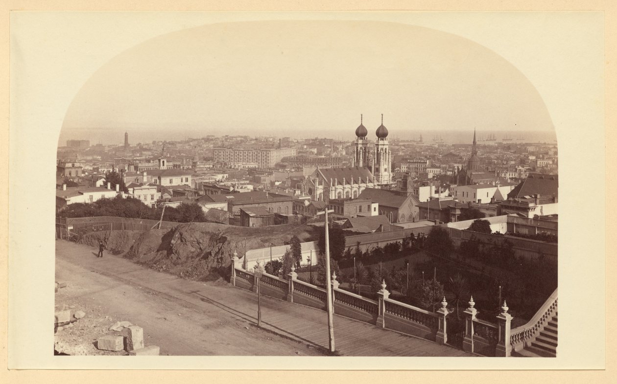 Kilátás Chas. Crocker rezidenciájáról kelet felé alkotó: Carleton Watkins