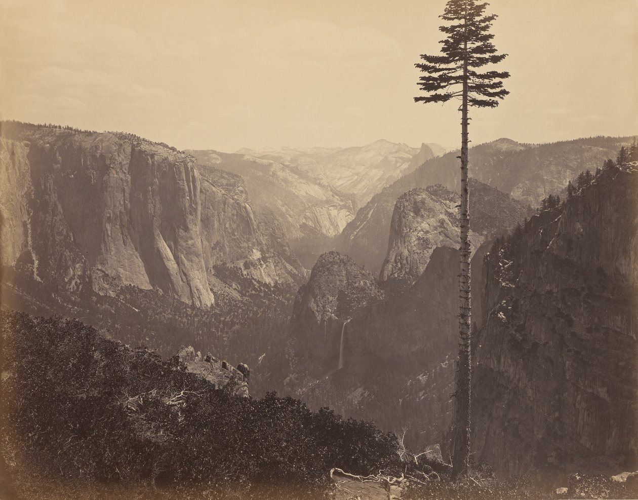 [Yosemite-völgy a legjobb általános kilátópontból] alkotó: Carleton Watkins