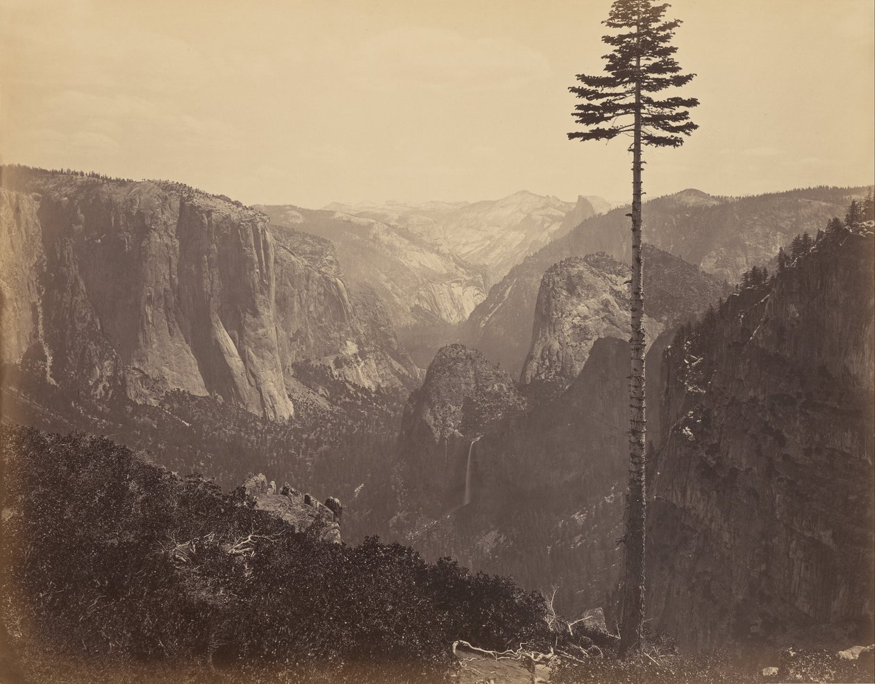 Yosemite -völgy a legjobb általános nézetből alkotó: Carleton Watkins