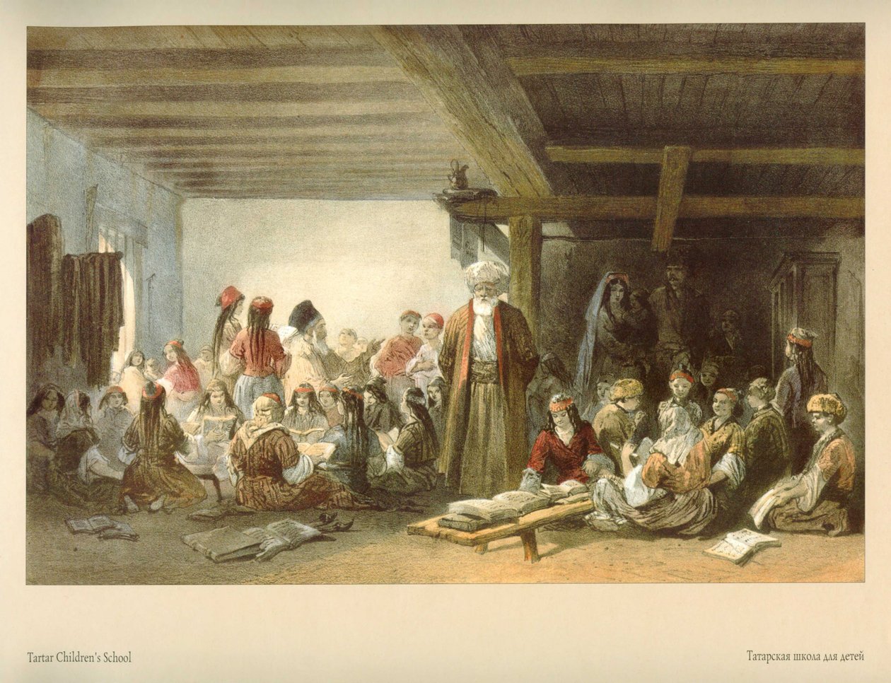 Carlo Bossoli. Tatár iskola a Krím -félszigeten alkotó: Carlo Bossoli