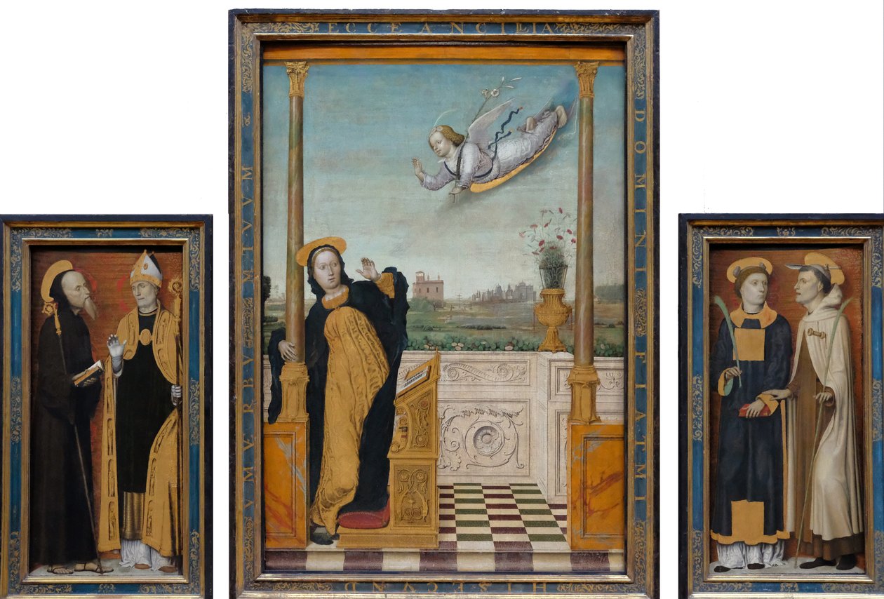 Triptichon az Annunciációról alkotó: Carlo Braccesco
