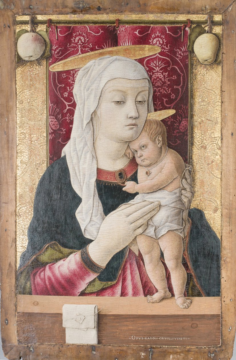 Madonna a gyermekkel, 1468 körül (tempera és olaj, tábla) alkotó: Carlo Crivelli