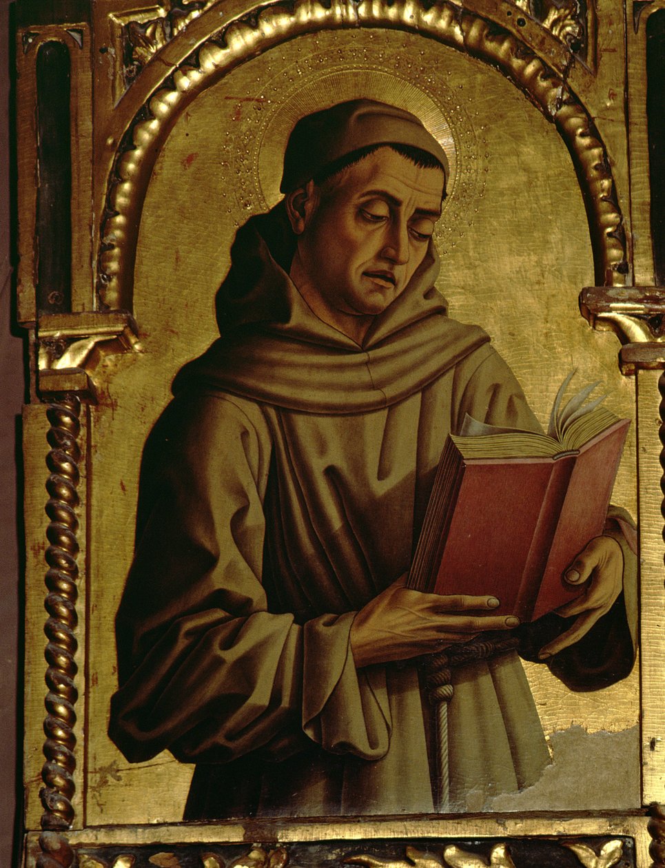 Szent Ferenc, részlet a Santa Lucia triptichonról (tempera a táblán) alkotó: Carlo Crivelli