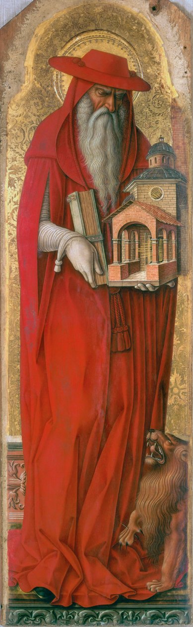 St. Jerome, 1476 körül (tempera a panelen) alkotó: Carlo Crivelli