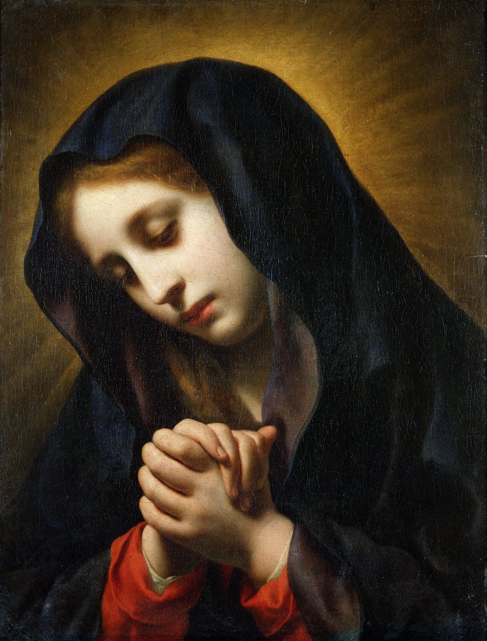 Az Angyali üdvözlet Szűza, 1653-55 körül alkotó: Carlo Dolci