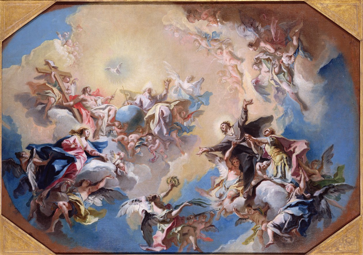 Szent Félix és Szent Adauctus dicsőítése alkotó: Carlo Innocenzo Carlone