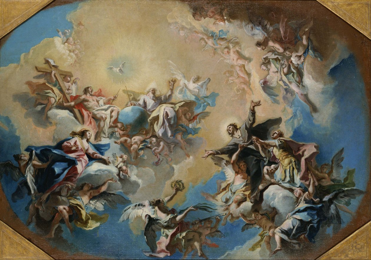 Szent Félix és Szent Adauctus megdicsőülése alkotó: Carlo Innocenzo Carlone
