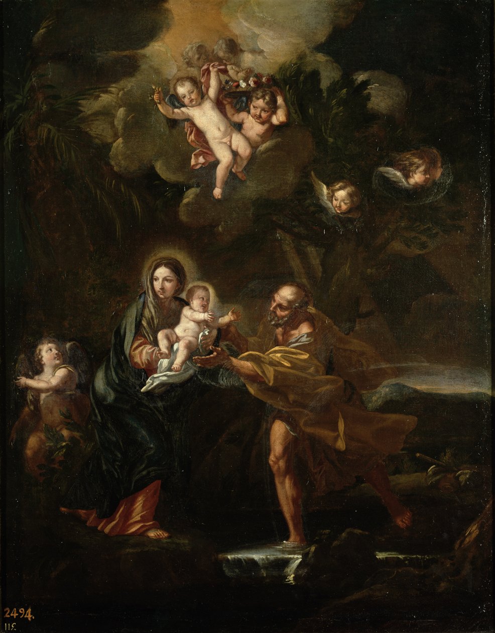Repülés Egyiptomba alkotó: Carlo Maratta or Maratti