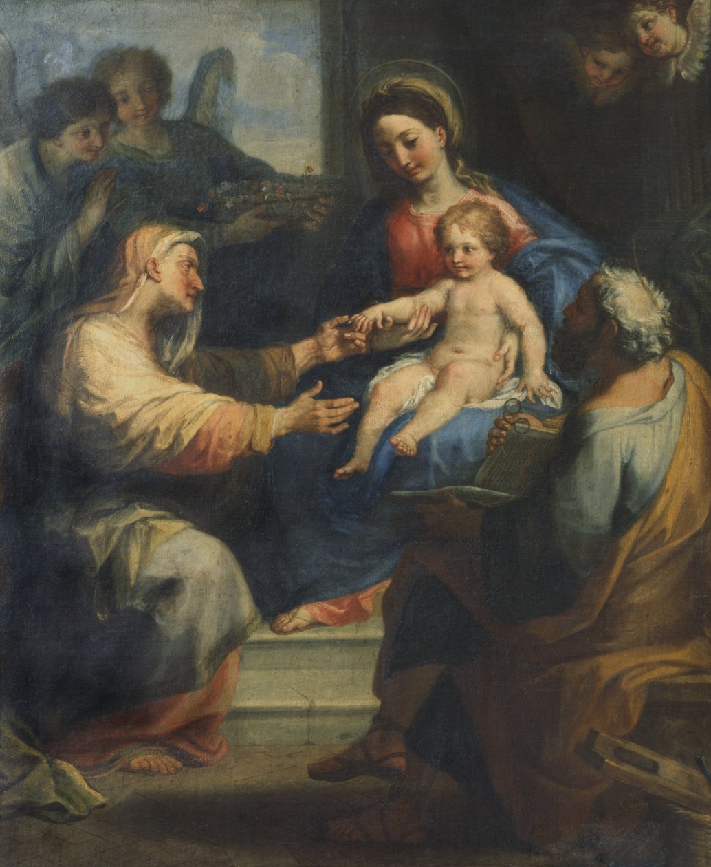 Szűz Mária gyermekével és Szent Annával alkotó: Carlo Maratta or Maratti