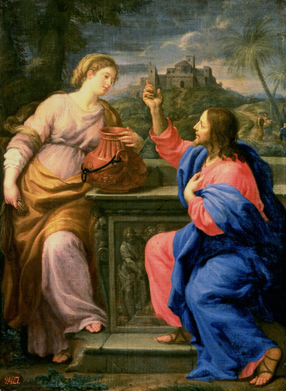 Krisztus és az asszony Szamáriából alkotó: Carlo Maratta or Maratti