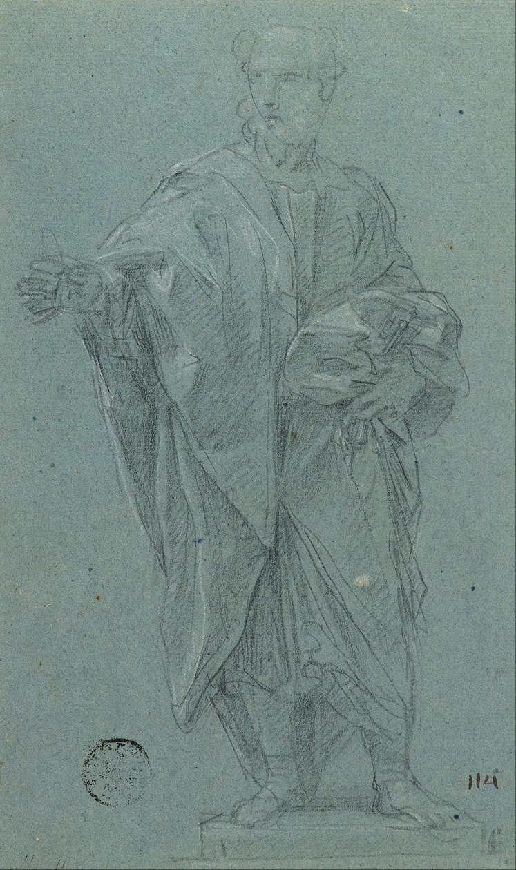 Tanulmány Péter apostol szobra számára alkotó: Carlo Maratta or Maratti