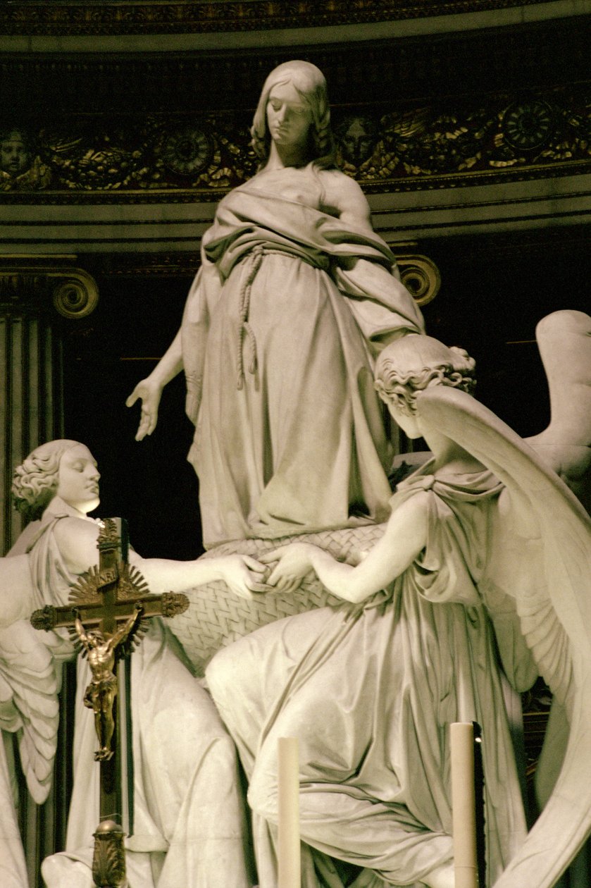 Mária Magdolna mennybemenetele, a főoltárról, 1835-1841 körül 248131 márványrészlet alkotó: Carlo Marochetti