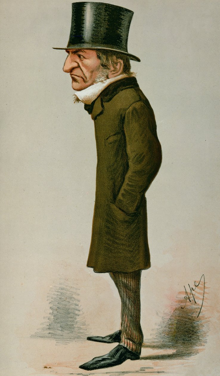 William Ewart Gladstone (1809-98) rajzfilm a Vanity Fairből, 1869. február 6. alkotó: Carlo Pellegrini