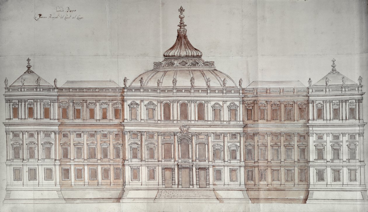 A Louvre főhomlokzatának második terve alkotó: Carlo Rainaldi