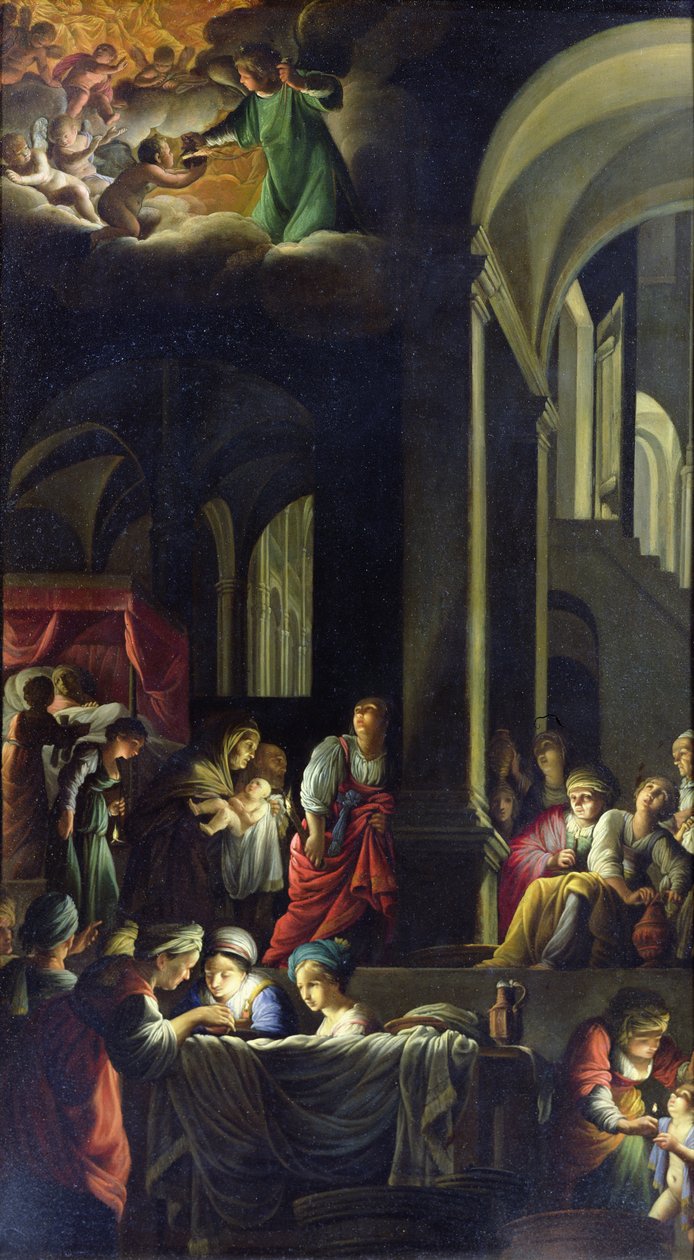 A Szűz születése, 1616-19 alkotó: Carlo Saraceni