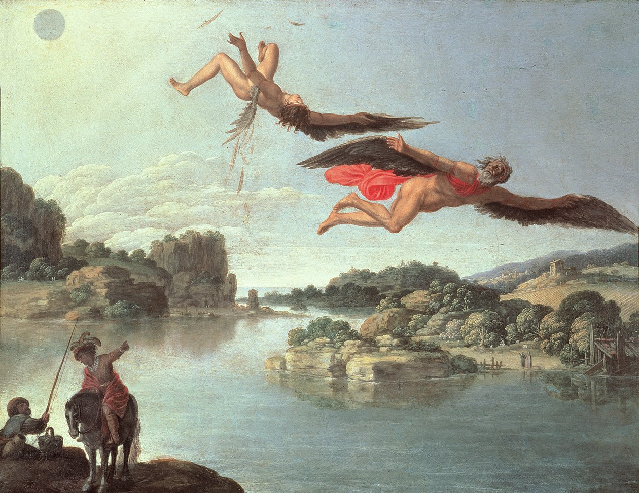 Ikarosz bukása alkotó: Carlo Saraceni