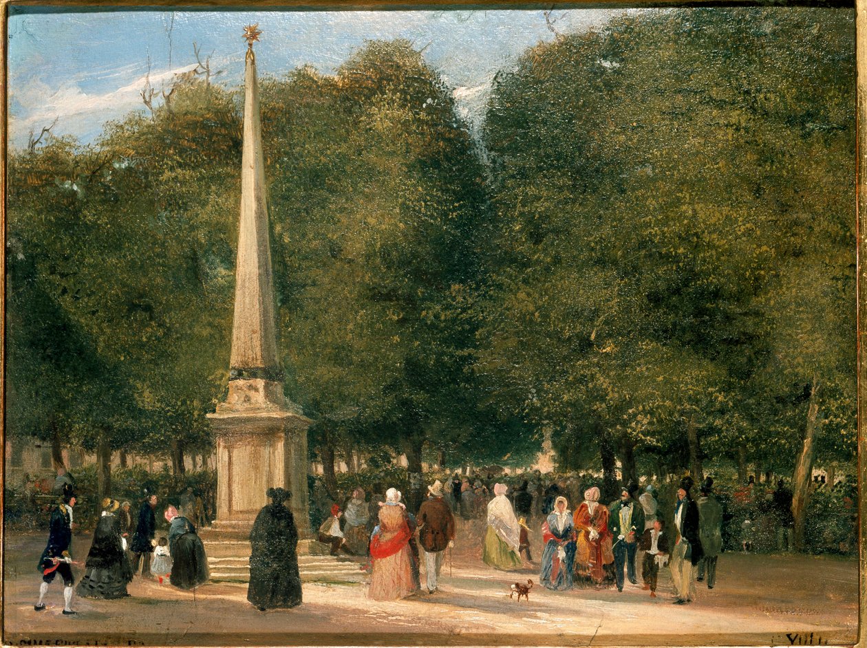 Viráglakoma San Foca ünnepségen Milánóban 1845.04.20. (olaj, vászon alkotó: Carlo Jotti