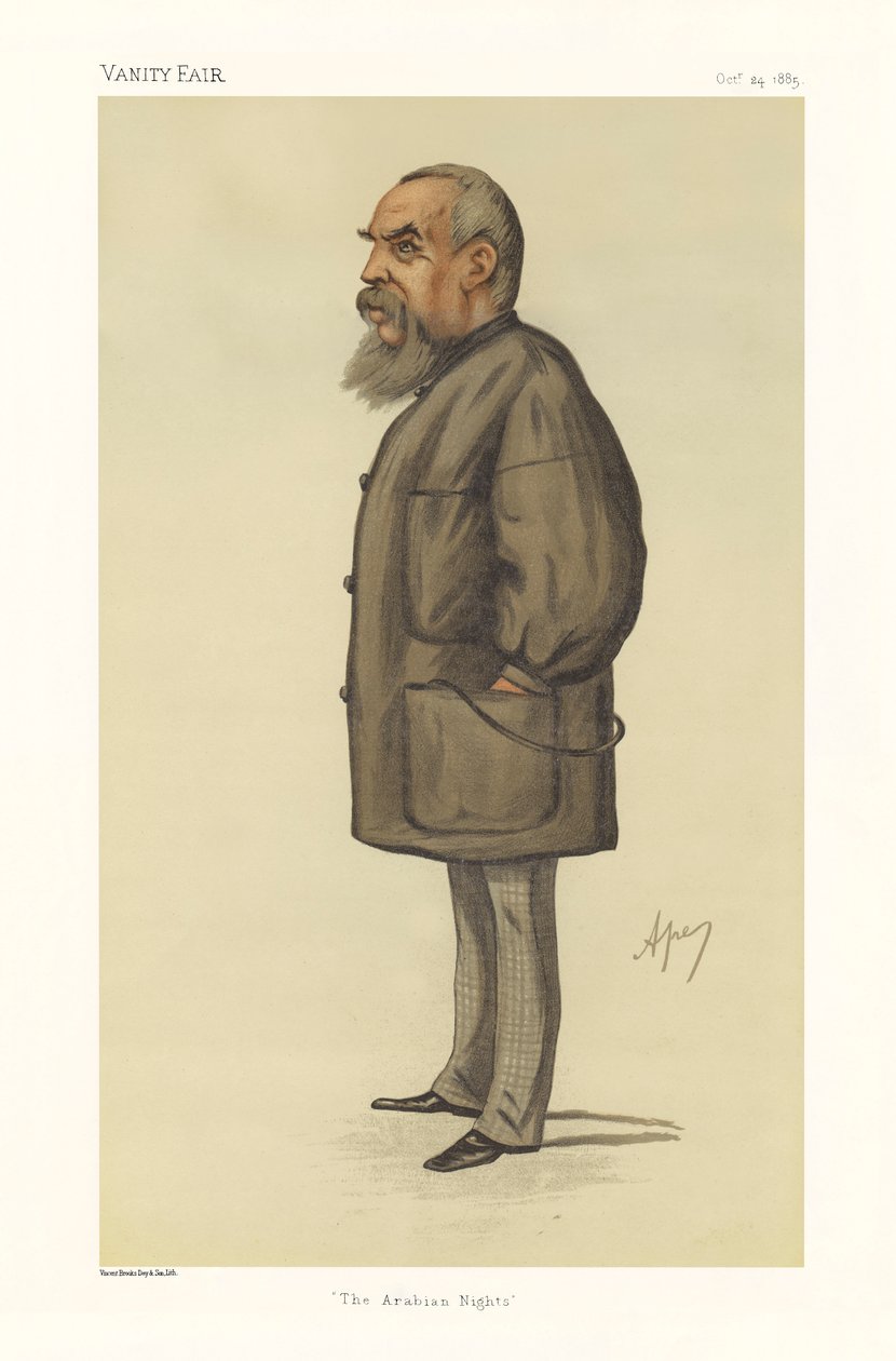 Richard Francis Burton kapitány – álló portré alkotó: Carlo (1839 89) Pellegrini