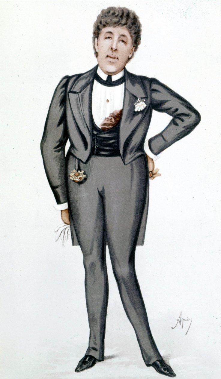 Oscar Wilde (1854 - 1900) rajzfilmje, Carlo Pellegrini (1839 - 1889) - a „Vanity Fair” című filmben május 24-én alkotó: Carlo Pellegrini