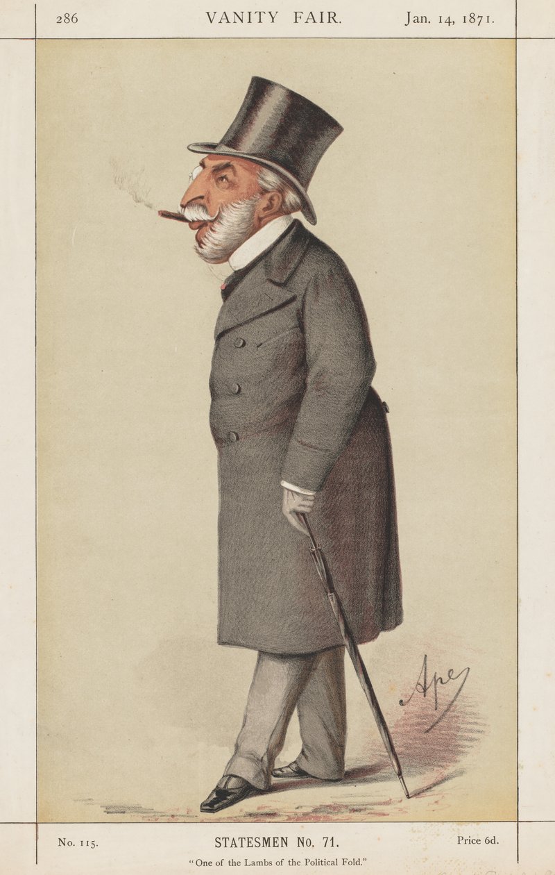 Vanity Fair: Statesman, No. 71 "A politikai szövetség egyik báránya" alkotó: Carlo (Ape) Pellegrini