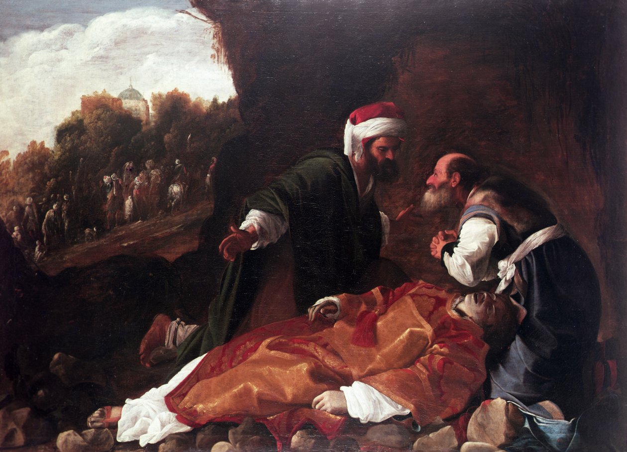 Szent István temetése (olaj, vászon) alkotó: Carlo (attr. to) Saraceni