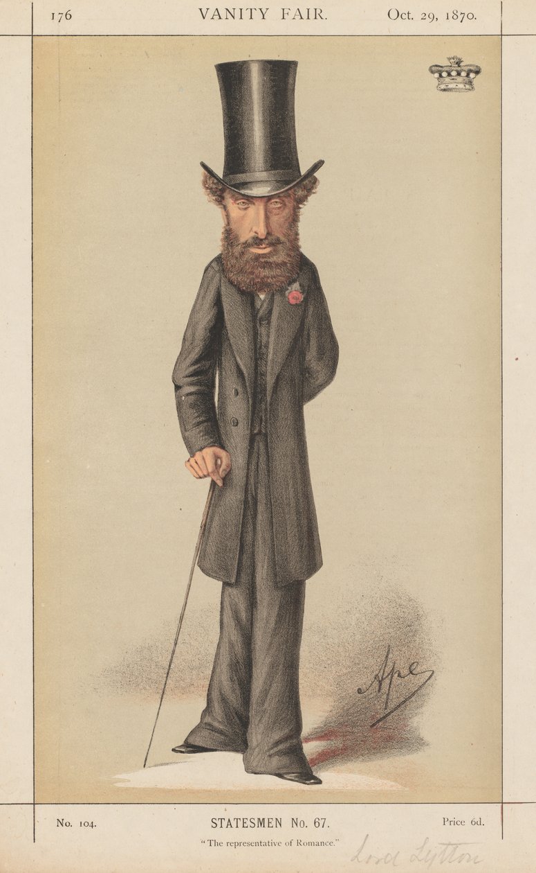 Hiúvásár: államférfiak 67. szám A romantika képviselője, 1870. alkotó: Carlo