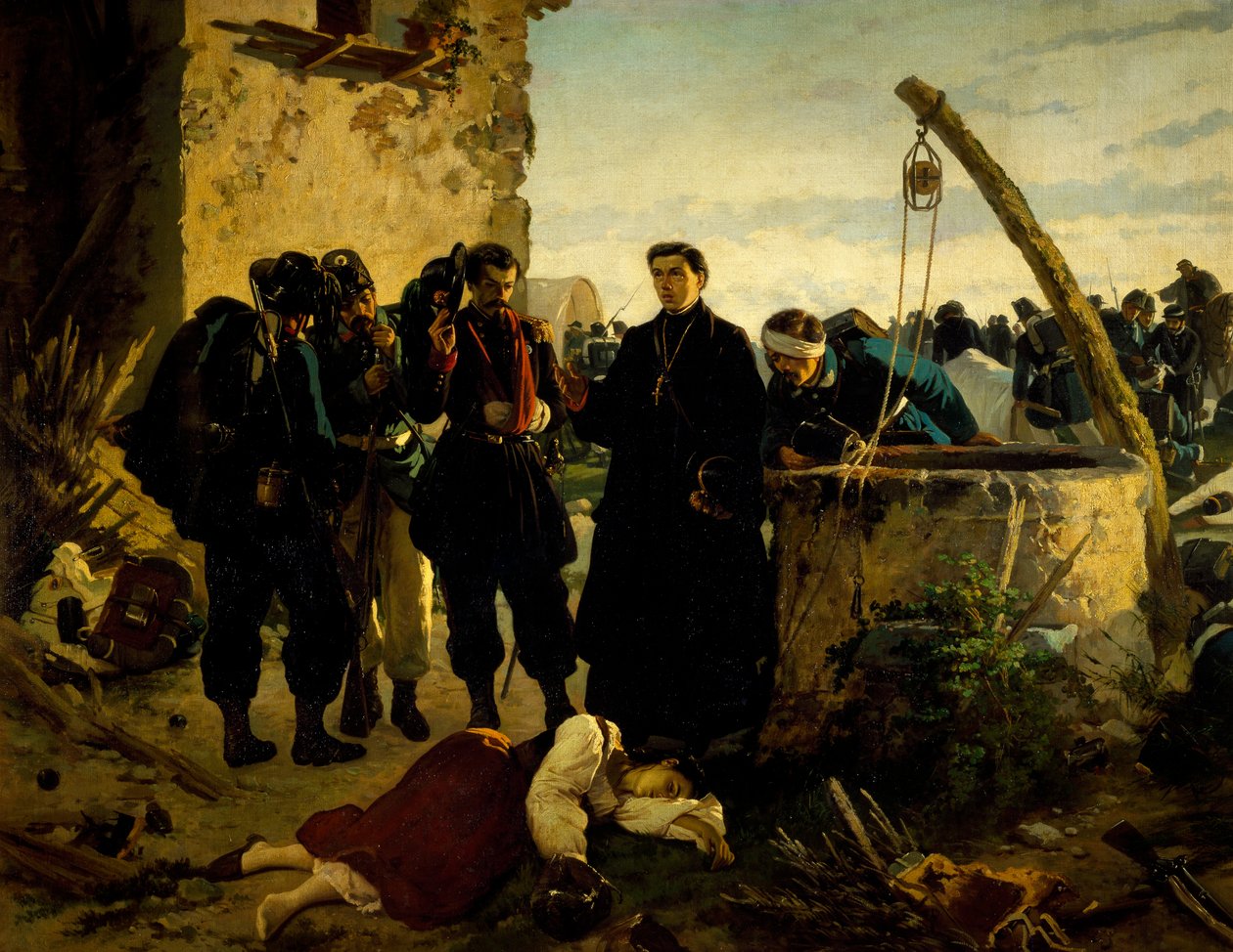 Carlo Ademollo (1825-1911) Anna Cuminello holtan találta napokkal az 1859-es San Martino-i csata után alkotó: Carlo Ademollo
