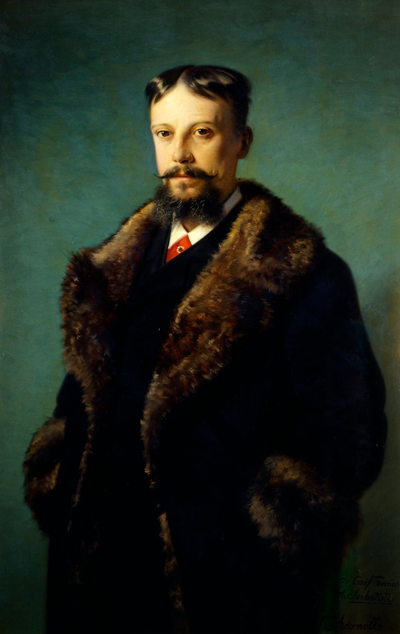 Alfonso Serbatisti portréja, Carlo Ademollo (1824-1911), olaj, vászon alkotó: Carlo Ademollo