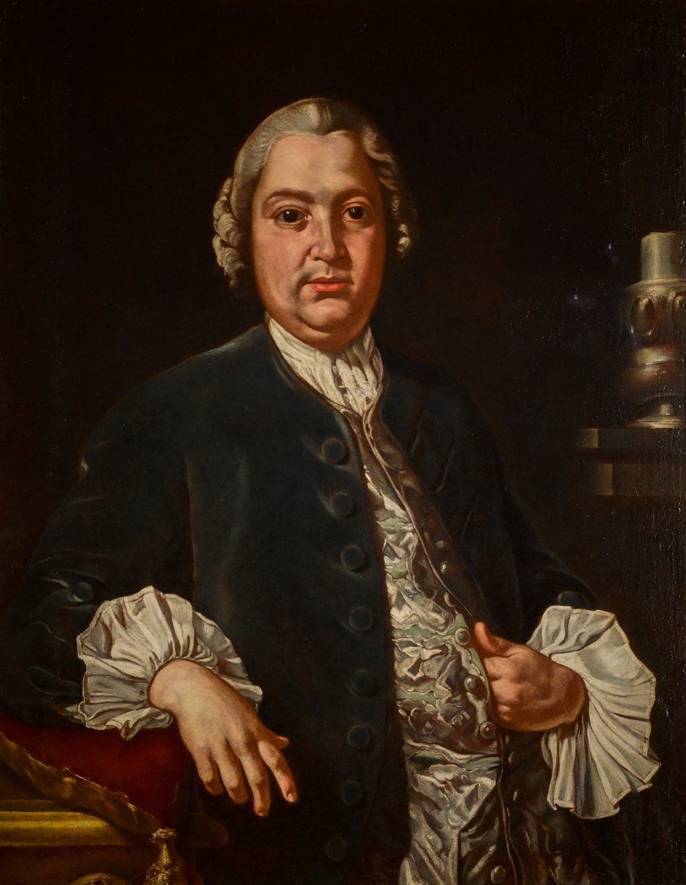Niccolò Jommelli zeneszerző portréja 1714-1774. alkotó: Carlo Amalfi