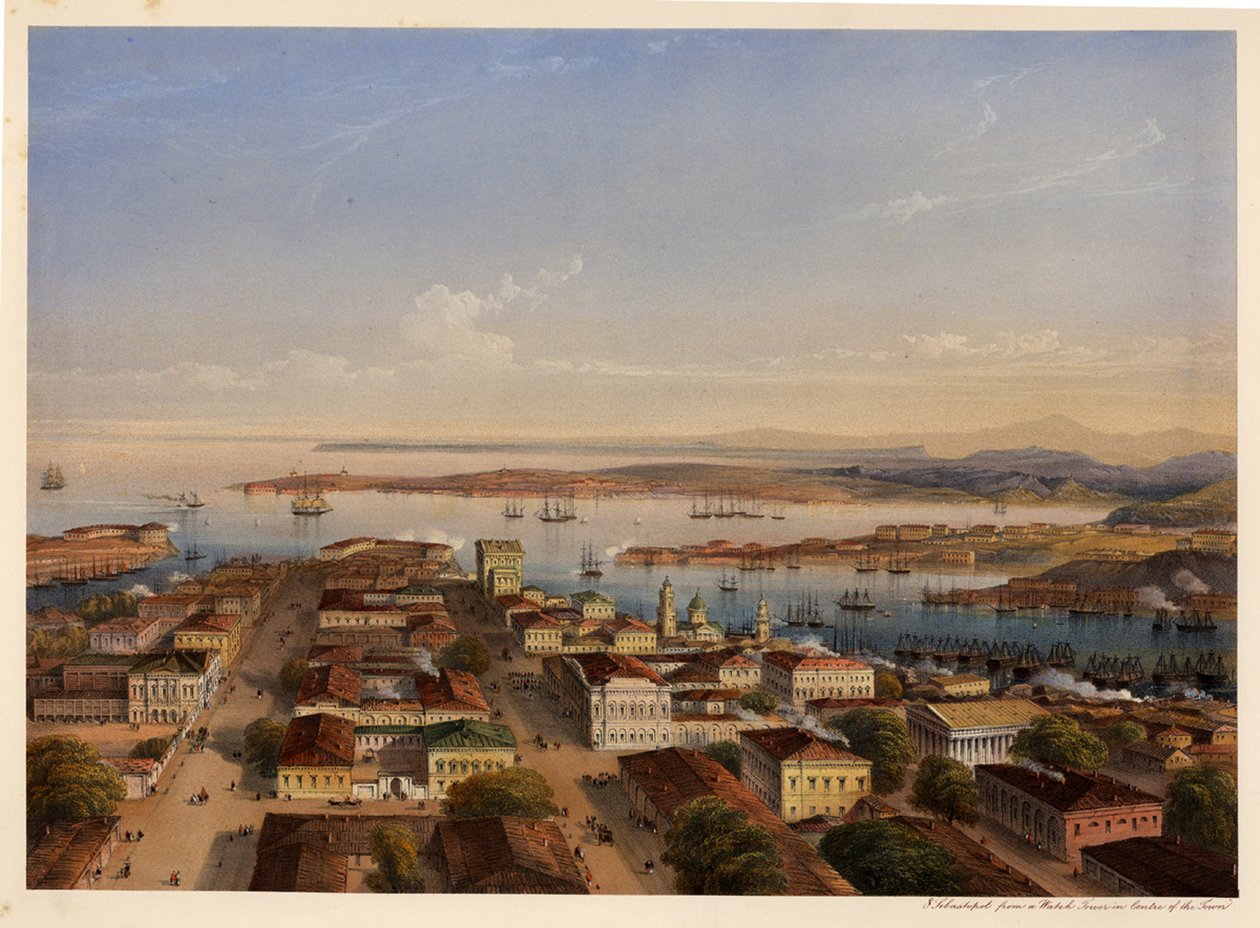 Szevasztopol általános képe, 1856 alkotó: Carlo Bossoli