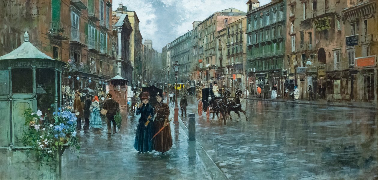 Nápoly Toledo-n keresztül: esőnek tűnik alkotó: Carlo Brancaccio