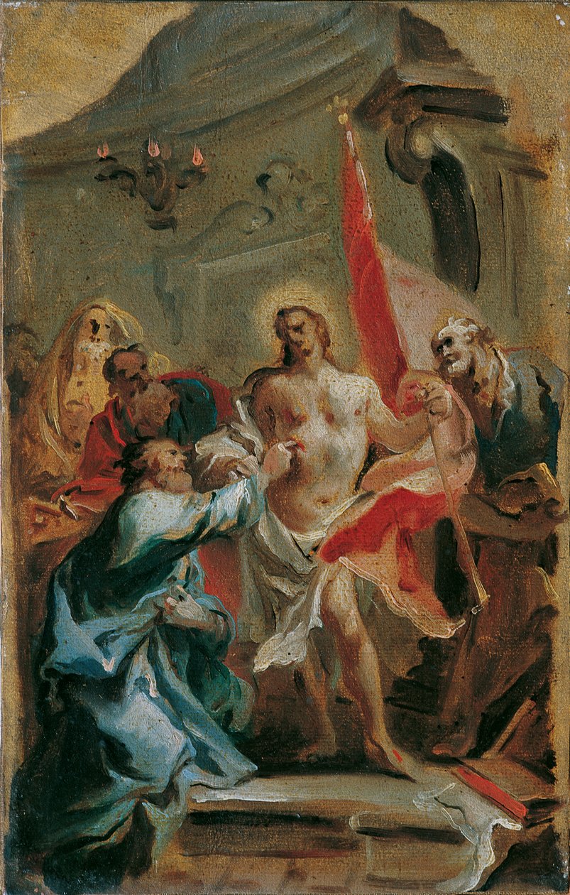 Krisztus és a kétkedő Tamás alkotó: Carlo Carlone