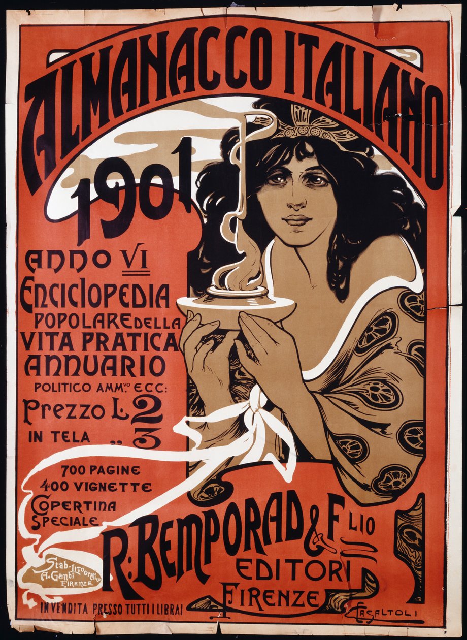 Olasz almanach, 1901, 1901 alkotó: Carlo Casaltoli