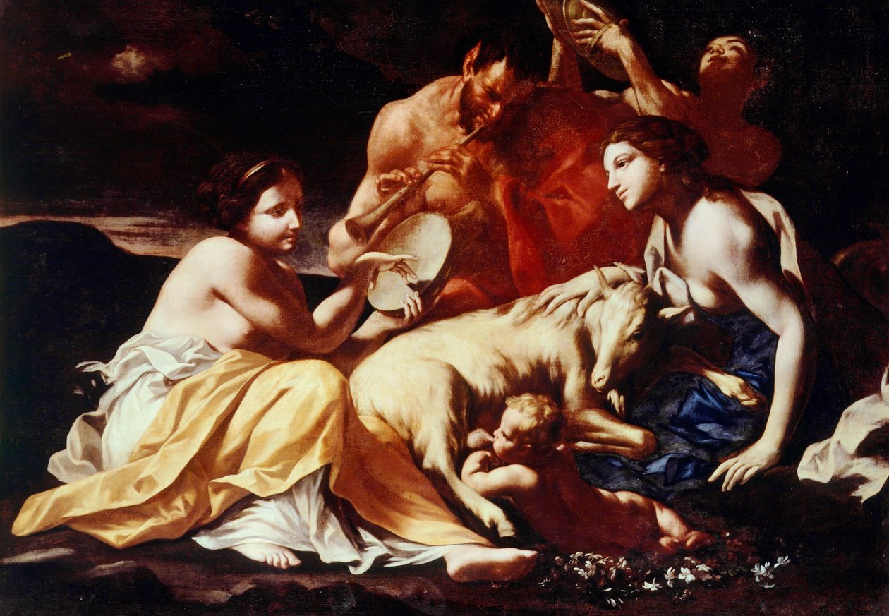 Jupiter gyermekkora, 1702-1714 körül (olaj, vászon) alkotó: Carlo Cignani
