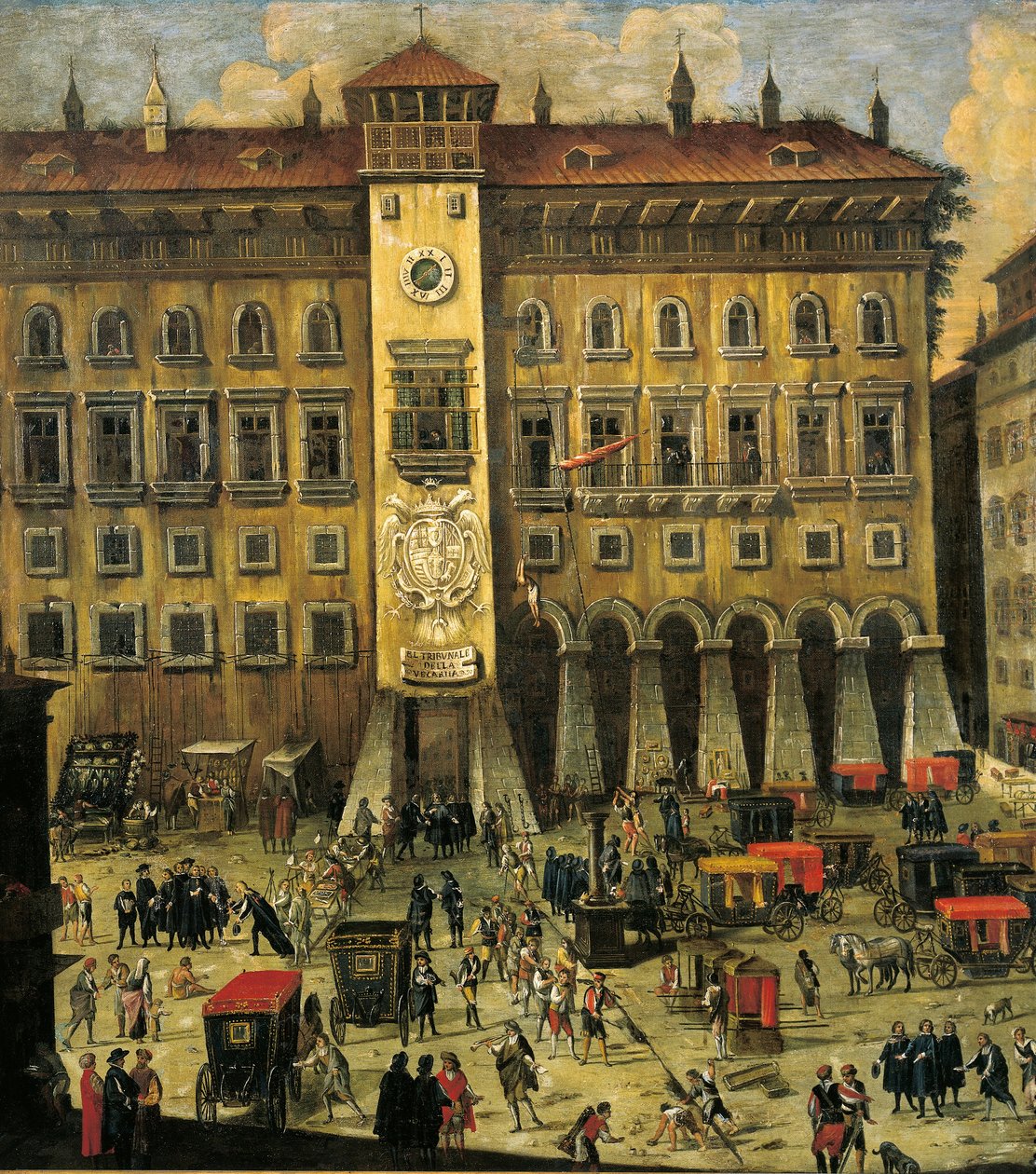 Olaszország, Nápoly, Vicaria bíróság (festmény) alkotó: Carlo Coppola