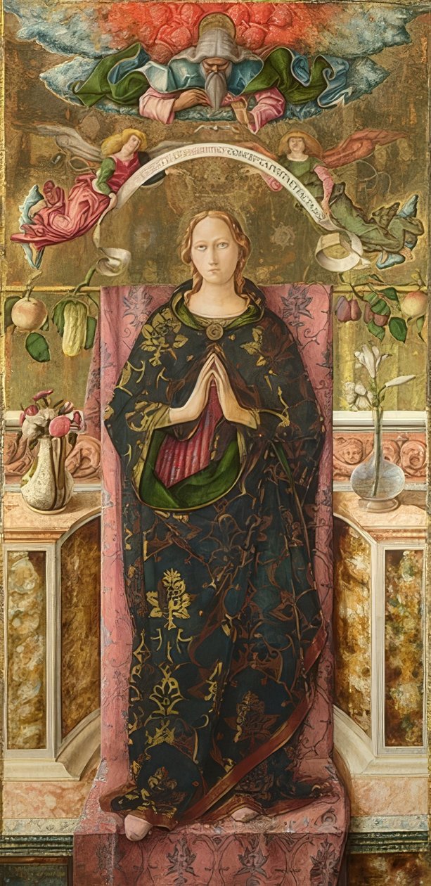 A Szeplőtelen Fogantatás. 1492 alkotó: Carlo Crivelli