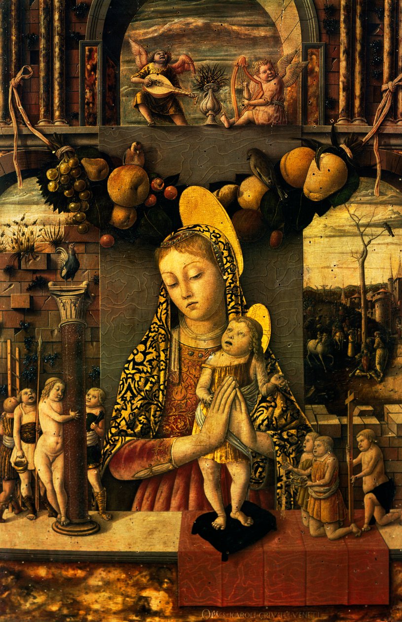 A Szenvedély Madonnája, 1460 körül (tempera és arany a panelen) alkotó: Carlo Crivelli